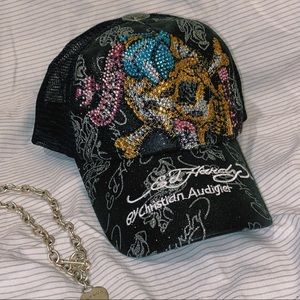 DEADSTOCK ED HARDY TRUCKER SNAPBACK HAT
